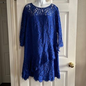 Royal Blue Lace Dress